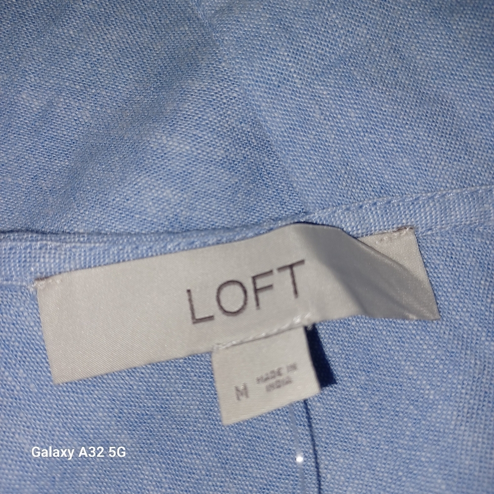 LOFT New Women Size M Light Blue Sleeveless Tank Top Size M - Picture 2 of 10